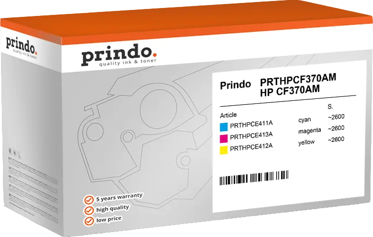 Prindo Classic Multipack Cyan / Magenta / Gelb (PRTHPCF370AM)