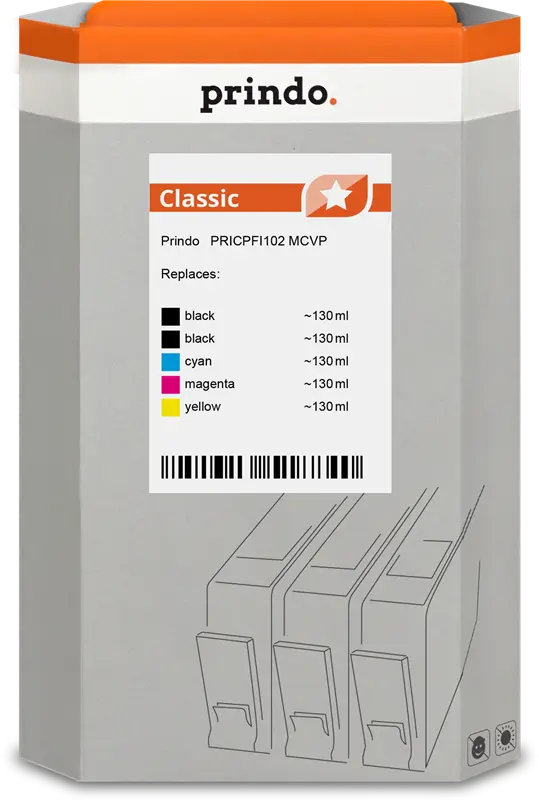 Prindo Classic Multipack Schwarz / Cyan / Magenta / Gelb (PRICPFI102 MCVP)