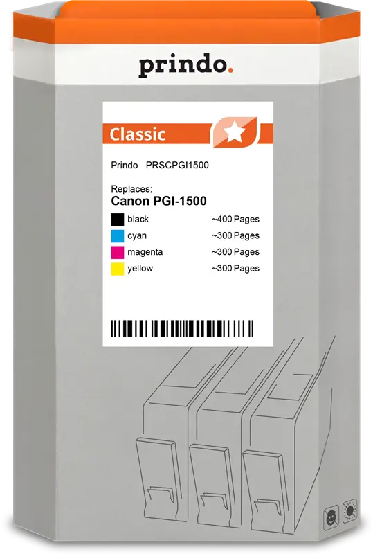 Prindo Classic Multipack Schwarz / Cyan / Magenta / Gelb (PRSCPGI1500)