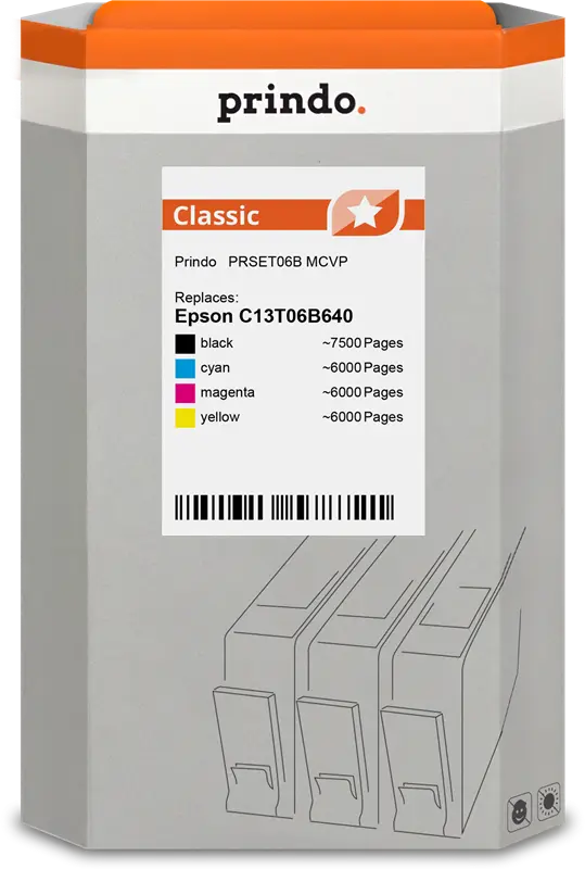 Prindo Classic Multipack Schwarz / Cyan / Magenta / Gelb (PRSET06B MCVP)