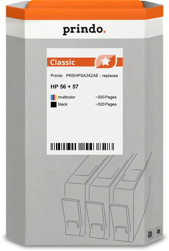 Prindo Classic Multipack Schwarz / mehrere Farben (PRSHPSA342AE)