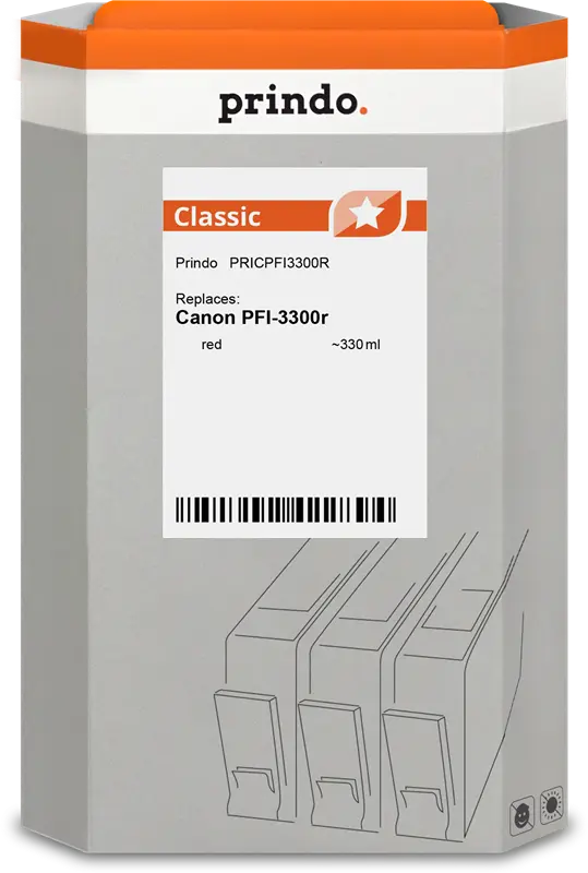 Prindo Classic Rot Druckerpatrone PRICPFI3300R