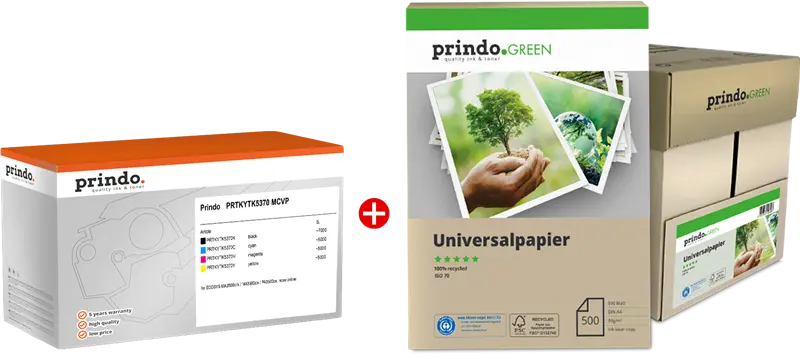 Prindo Classic Schwarz / Cyan / Magenta / Gelb Value Pack PRTKYTK5370 MCVP