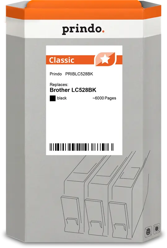 Prindo Classic Schwarz Druckerpatrone PRIBLC528BK