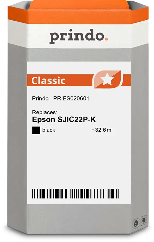 Prindo Classic Schwarz Druckerpatrone PRIES020601