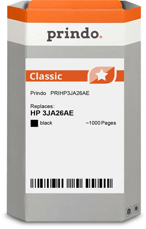 Prindo Classic Schwarz Druckerpatrone PRIHP3JA26AE