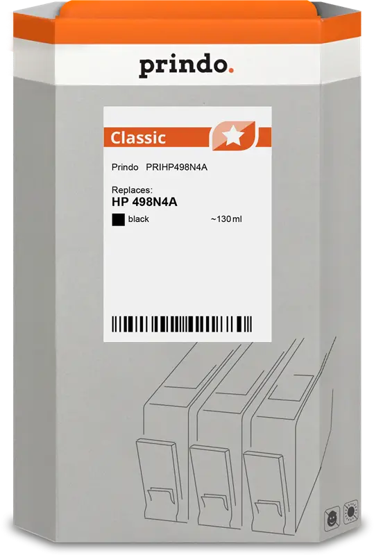 Prindo Classic Schwarz Druckerpatrone PRIHP498N4A