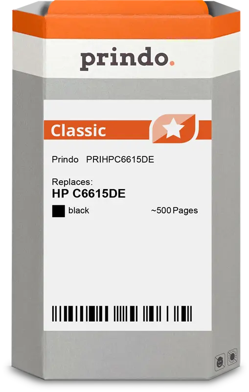 Prindo Classic Schwarz Druckerpatrone PRIHPC6615DE
