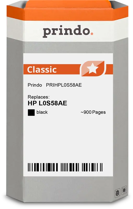 Prindo Classic Schwarz Druckerpatrone PRIHPL0S58AE