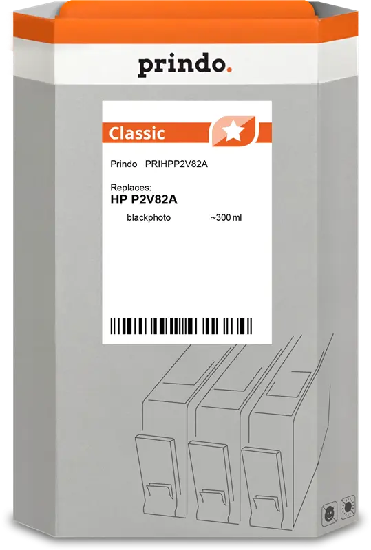 Prindo Classic Schwarz (Foto) Druckerpatrone PRIHPP2V82A