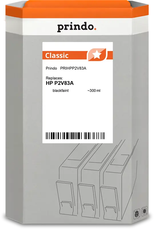 Prindo Classic Schwarz (Matt) Druckerpatrone PRIHPP2V83A