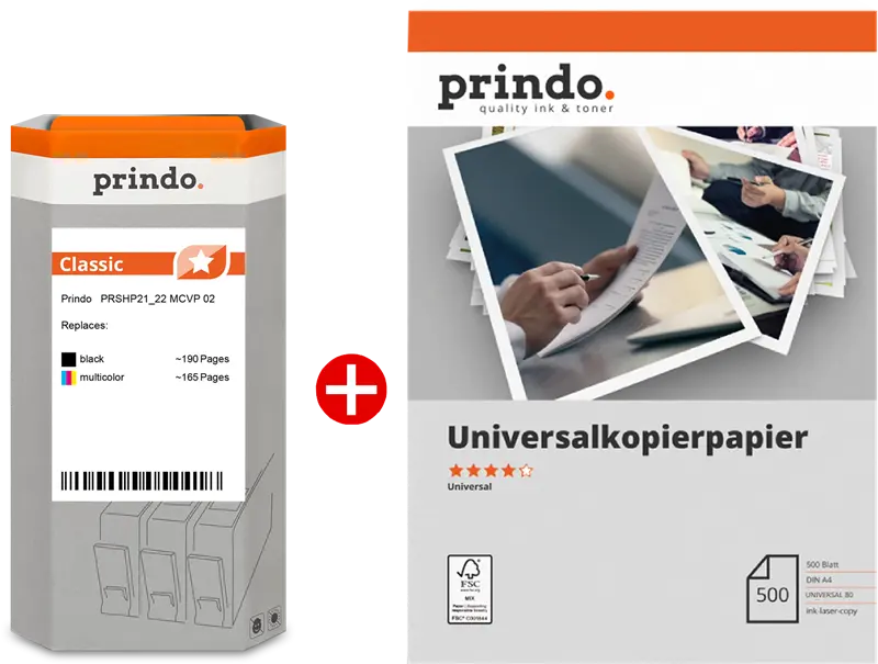Prindo Classic Schwarz / mehrere Farben / Weiss Value Pack PRSHP21_22 MCVP 02