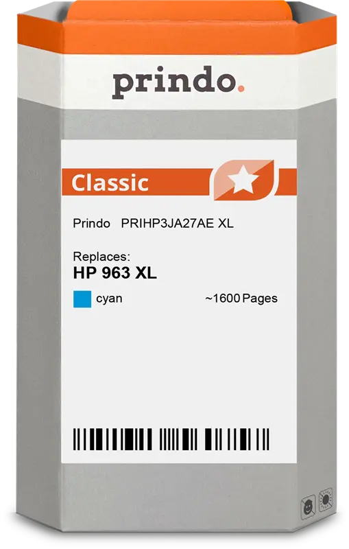 Prindo Classic XL Cyan Druckerpatrone PRIHP3JA27AE