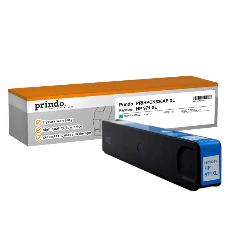 Prindo Classic XL Cyan Druckerpatrone PRIHPCN626AE