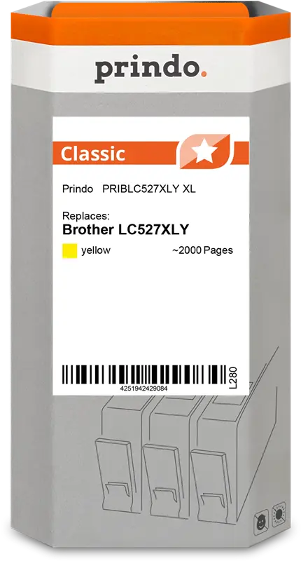 Prindo Classic XL Gelb Druckerpatrone PRIBLC527XLY