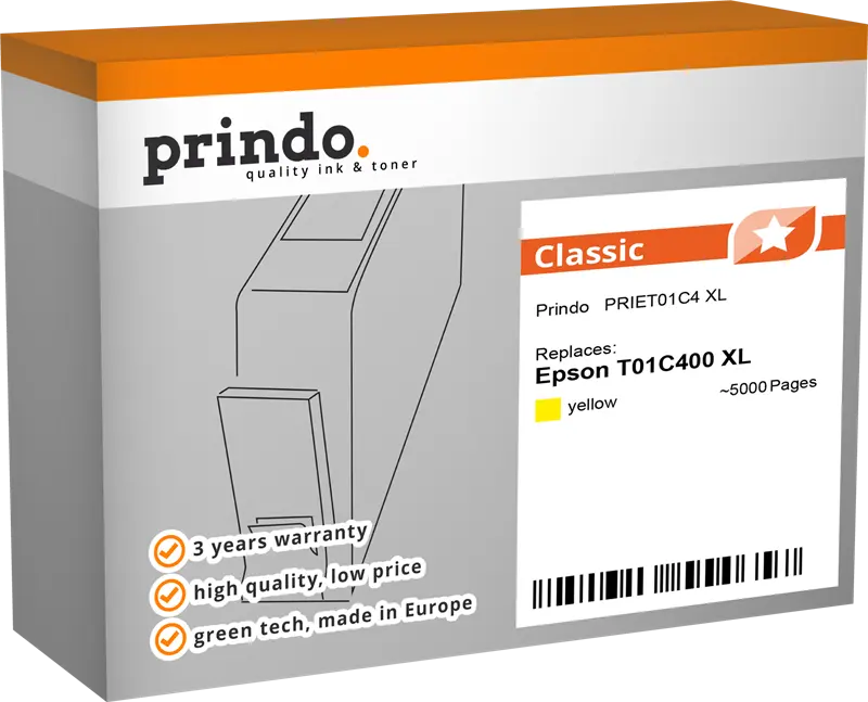 Prindo Classic XL Gelb Druckerpatrone PRIET01C4