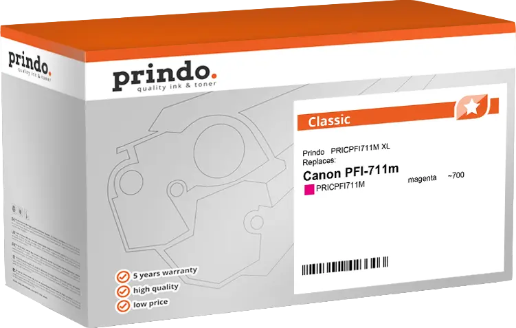 Prindo Classic XL Magenta Druckerpatrone PRICPFI711M