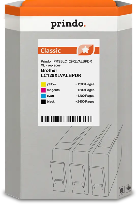 Prindo Classic XL Multipack Schwarz / Cyan / Magenta / Gelb (PRSBLC129XLVALBPDR)