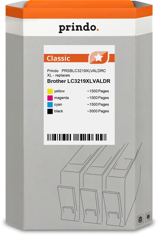 Prindo Classic XL Multipack Schwarz / Cyan / Magenta / Gelb (PRSBLC3219XLVALDRC)