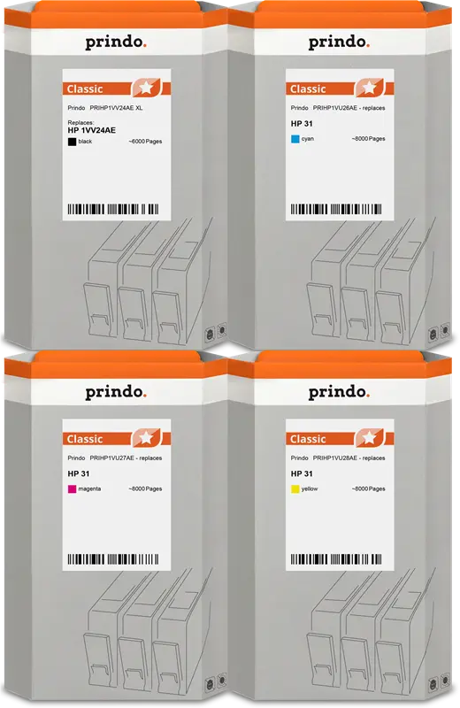 Prindo Classic XL Multipack Schwarz / Cyan / Magenta / Gelb (PRSHP32XL_31 MCVP)