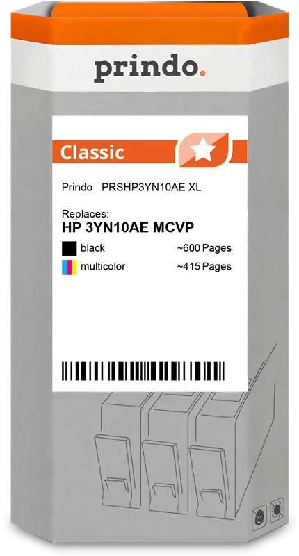 Prindo Classic XL Multipack Schwarz / mehrere Farben (PRSHP3YN10AE)