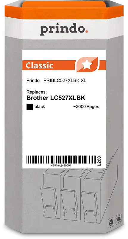 Prindo Classic XL Schwarz Druckerpatrone PRIBLC527XLBK