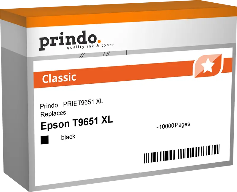 Prindo Classic XL Schwarz Druckerpatrone PRIET9651