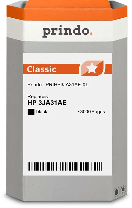 Prindo Classic XL Schwarz Druckerpatrone PRIHP3JA31AE
