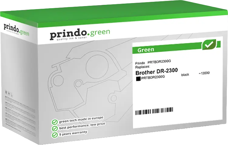 Prindo Green Bildtrommel Schwarz (PRTBDR2300G)