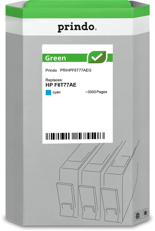 Prindo Green Cyan Druckerpatrone PRIHPF6T77AEG