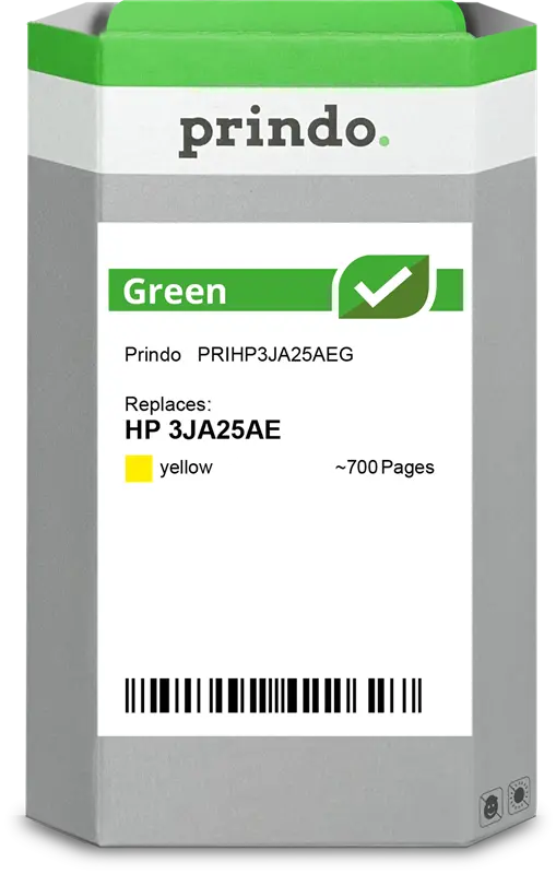 Prindo Green Gelb Druckerpatrone PRIHP3JA25AEG