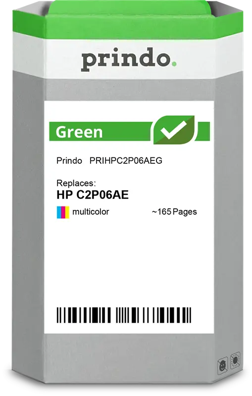 Prindo Green mehrere Farben Druckerpatrone PRIHPC2P06AEG