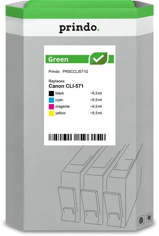 Prindo Green Multipack Schwarz / Cyan / Magenta / Gelb (PRSBLC985VALBPDRG)