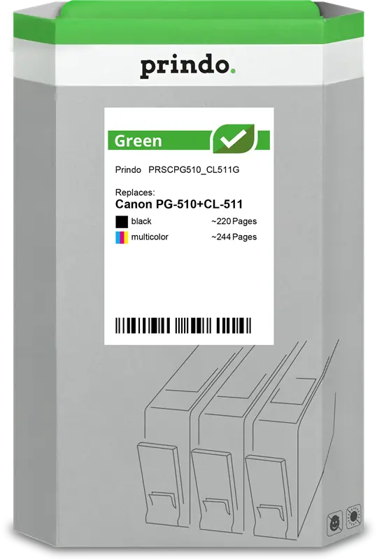 Prindo Green Multipack Schwarz / mehrere Farben (PRSCPG510_CL511G)
