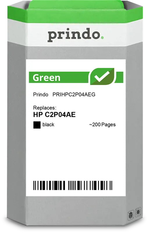 Prindo Green Schwarz Druckerpatrone PRIHPC2P04AEG