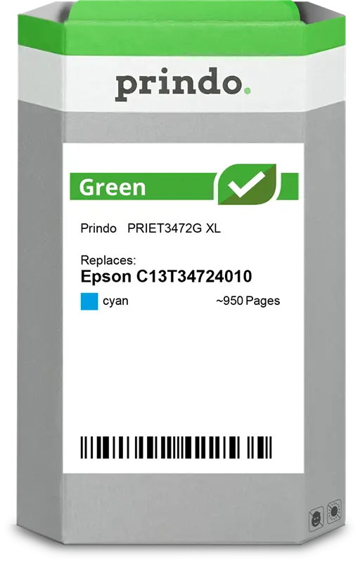 Prindo Green XL Cyan Druckerpatrone PRIET3472G