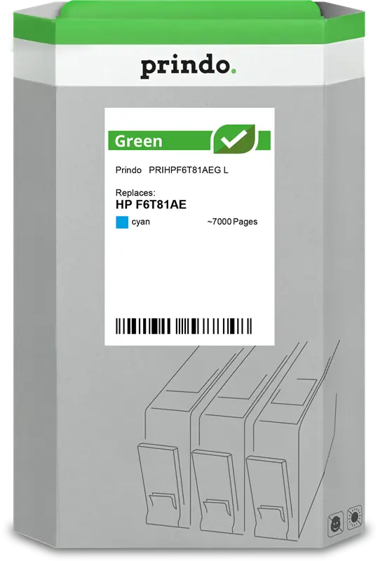 Prindo Green XL Cyan Druckerpatrone PRIHPF6T81AEG