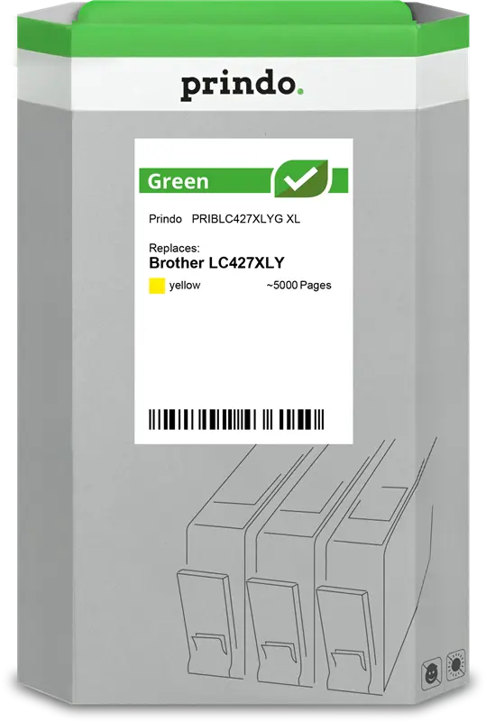 Prindo Green XL Gelb Druckerpatrone PRIBLC427XLYG