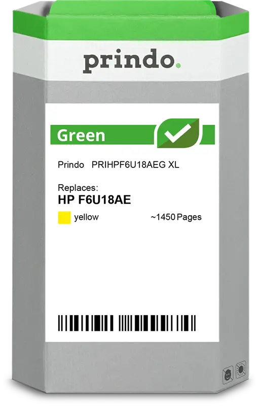 Prindo Green XL Gelb Druckerpatrone PRIHPF6U18AEG