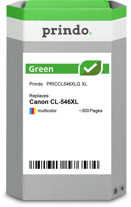 Prindo Green XL mehrere Farben Druckerpatrone PRICCL546XLG