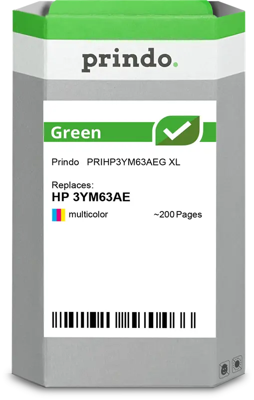 Prindo Green XL mehrere Farben Druckerpatrone PRIHP3YM63AEG