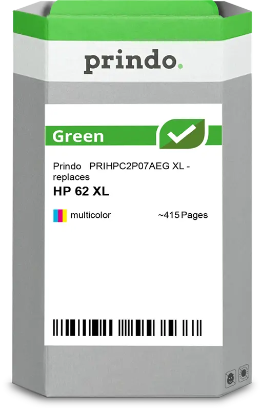 Prindo Green XL mehrere Farben Druckerpatrone PRIHPC2P07AEG
