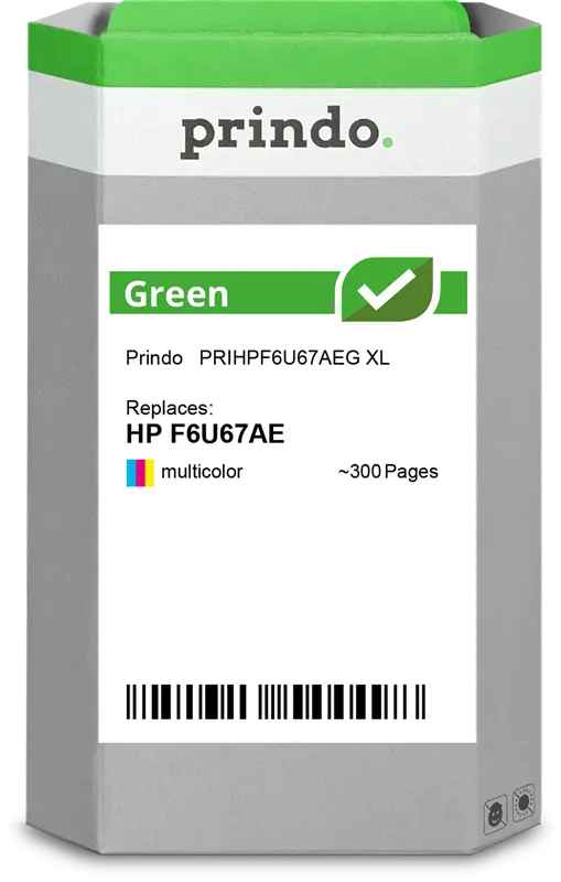 Prindo Green XL mehrere Farben Druckerpatrone PRIHPF6U67AEG