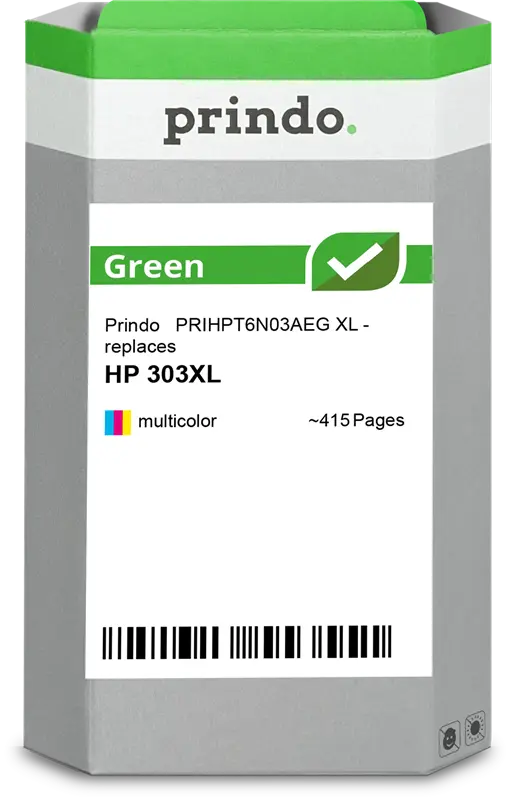 Prindo Green XL mehrere Farben Druckerpatrone PRIHPT6N03AEG