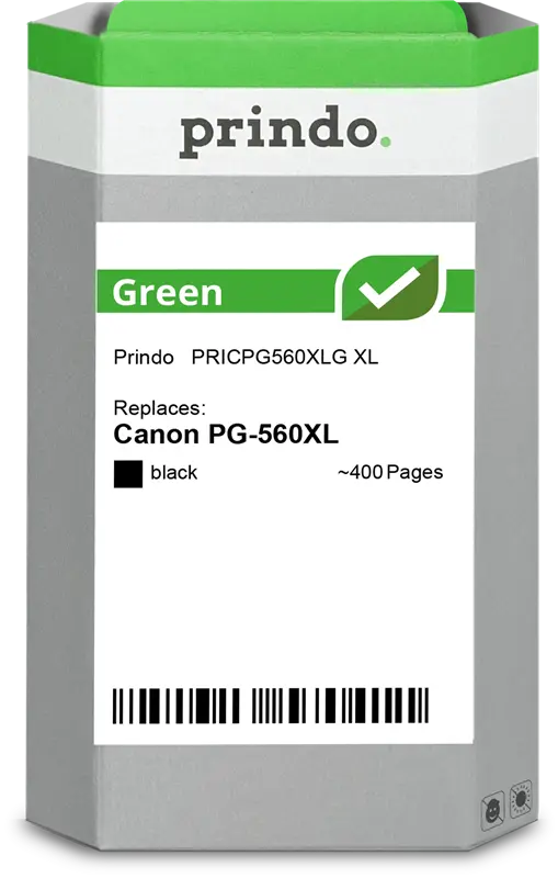 Prindo Green XL Schwarz Druckerpatrone PRICPG560XLG