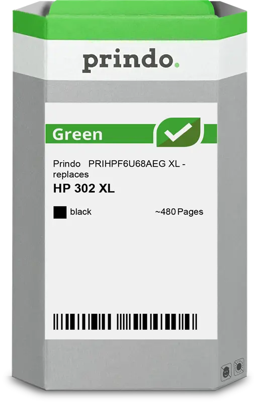 Prindo Green XL Schwarz Druckerpatrone PRIHPF6U68AEG