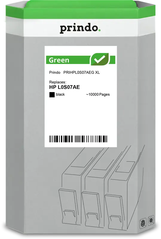 Prindo Green XL Schwarz Druckerpatrone PRIHPL0S07AEG