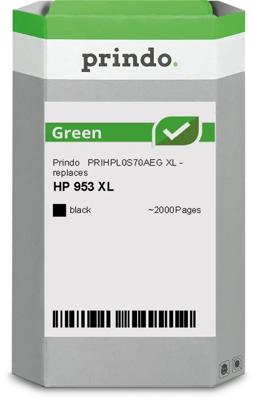 Prindo Green XL Schwarz Druckerpatrone PRIHPL0S70AEG