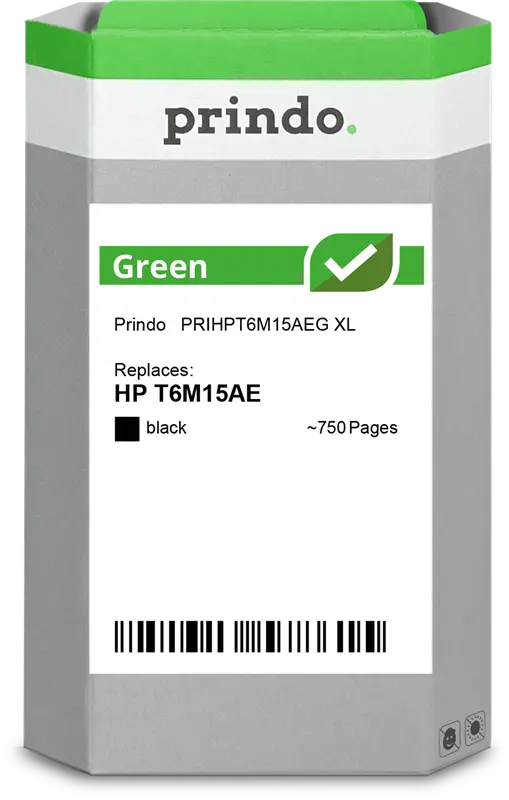 Prindo Green XL Schwarz Druckerpatrone PRIHPT6M15AEG