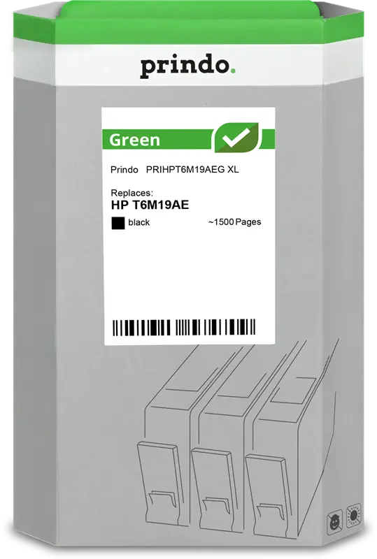 Prindo Green XL Schwarz Druckerpatrone PRIHPT6M19AEG